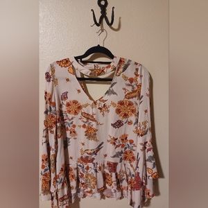 Grave Lace Peasant blouse